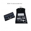 BLNE PU Manicure Set with Mirror